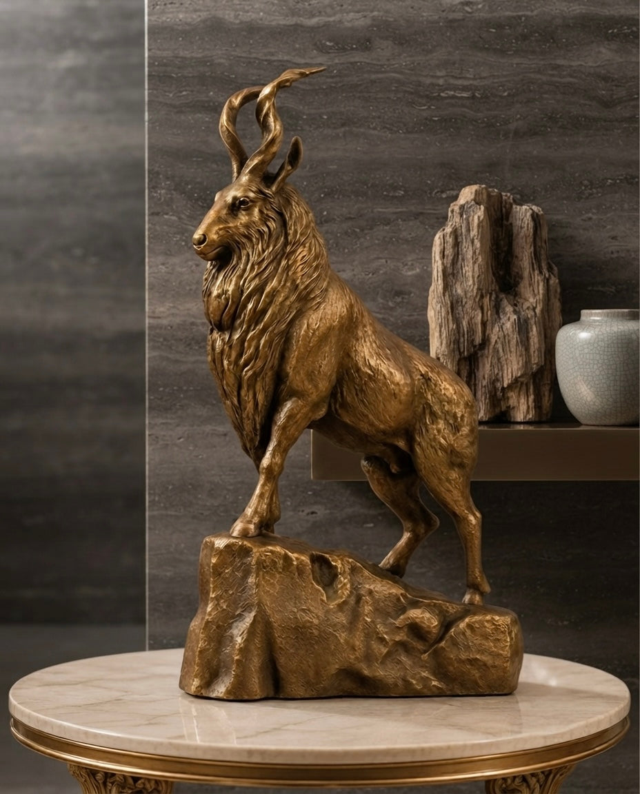 Markhor Tabletop Decor Figurine | Ghar Sajao
