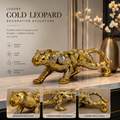 Luxury Gold Leopard Sculpture