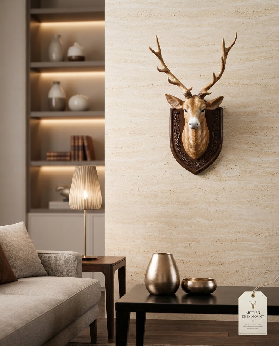 Royal Deer Head Wall Decor