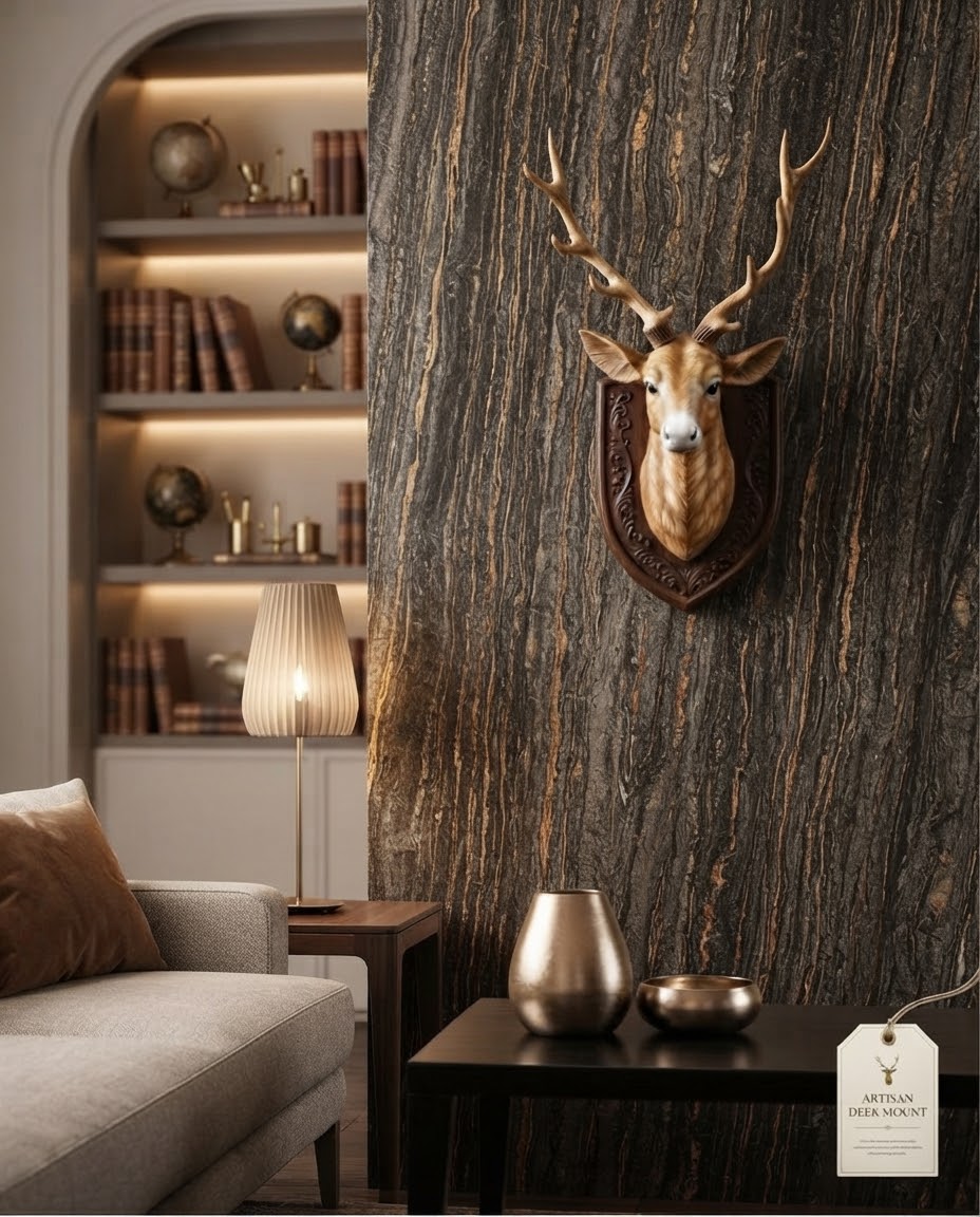 Royal Deer Head Wall Decor