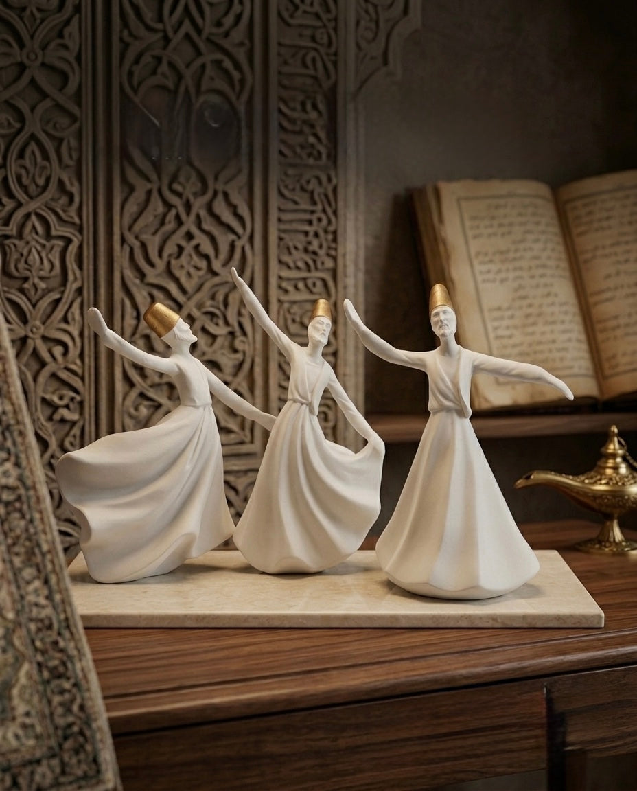 Mystic Sufi Set of 3 – Premium Spiritual Luxury Décor Collection