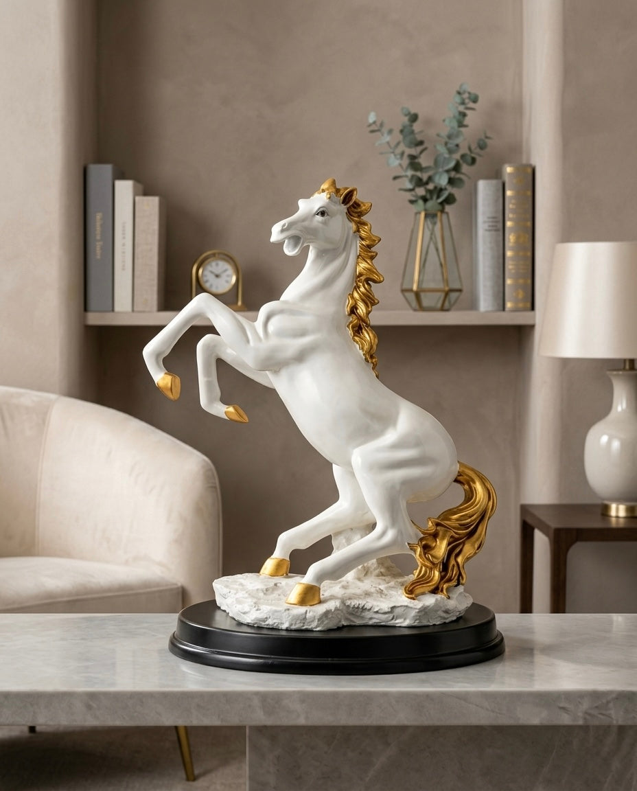 Premium big Horses Black / White 16 Inch