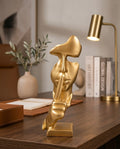 Modern Luxury Gold Face Art – Elegant Home & Office Décor