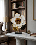 Golden Petal Luxury Flower Sculpture – Premium Elegant Table Décor