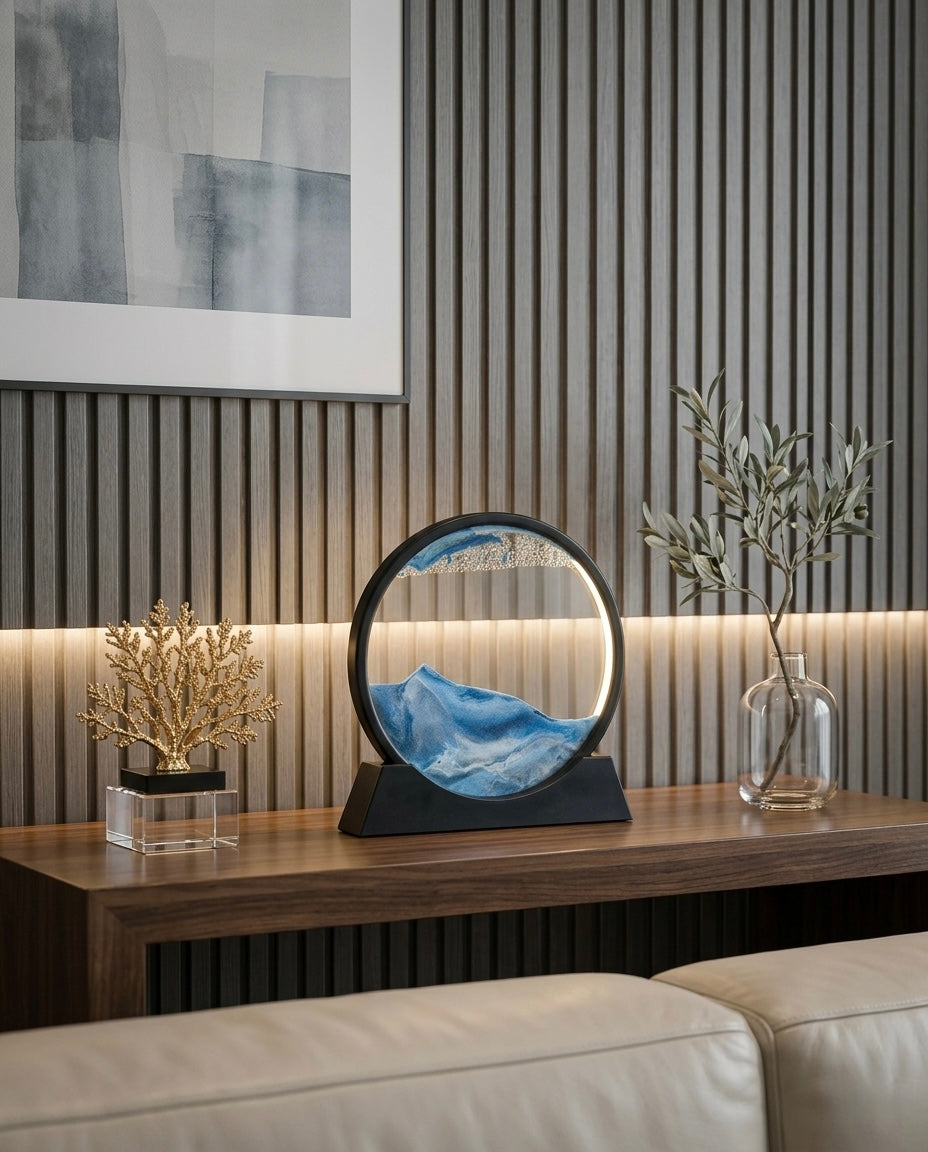 LED Mountain Art Table Lamp – Luxury Ambient Décor Light
