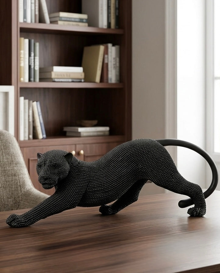 Black Panther Luxury Sculpture – Premium Modern Décor Piece