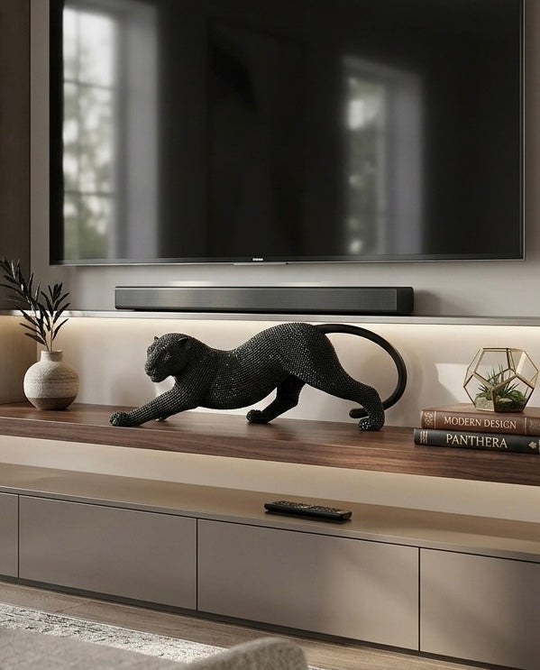 Black Panther Luxury Sculpture – Premium Modern Décor Piece
