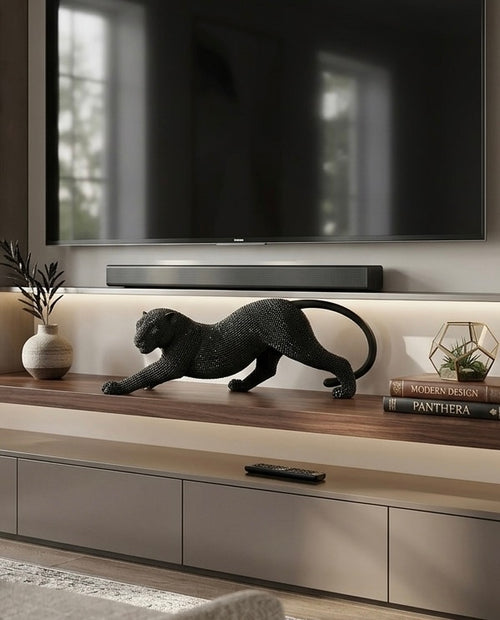 Black Panther Luxury Sculpture – Premium Modern Décor Piece