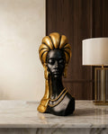 Elegant African Lady Luxury Bust Sculpture – Premium Home Décor Showpiece