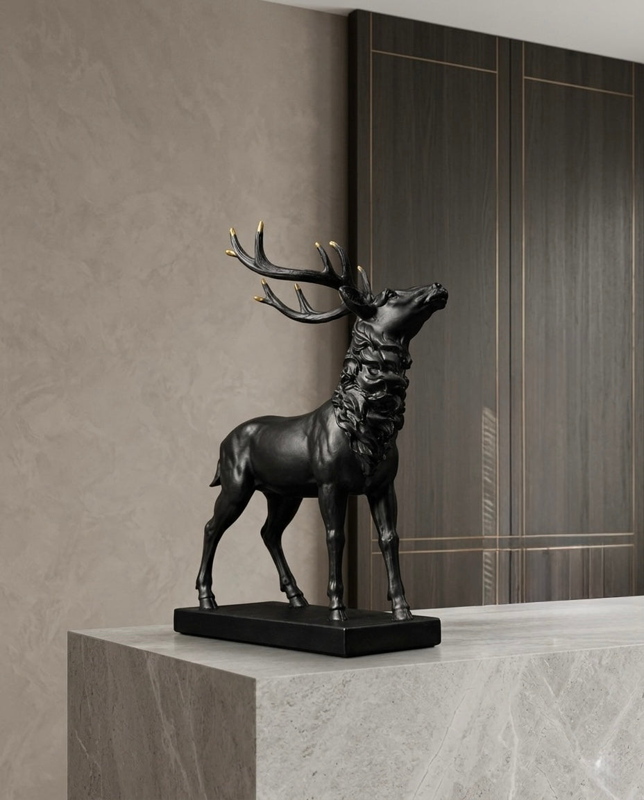 Royal Stag Deer Décor – Premium Artistic Sculpture