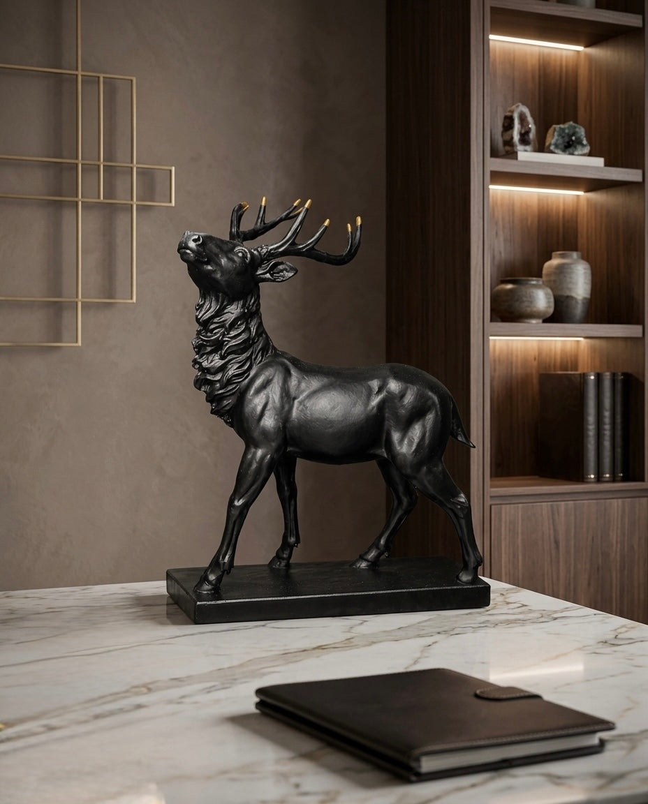 Royal Stag Deer Décor – Premium Artistic Sculpture
