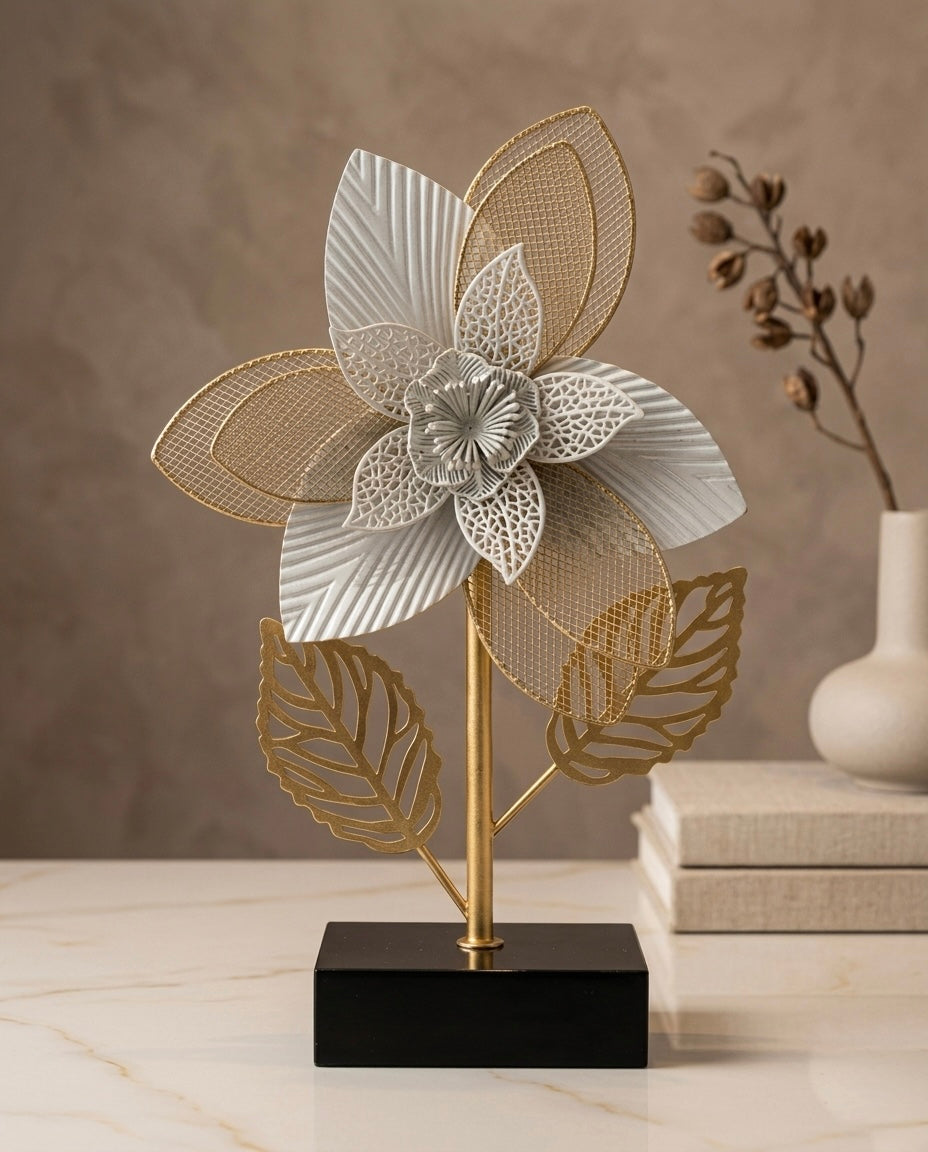 Elegant Bloom Luxury Metal Flower Décor – Modern Statement Showpiece