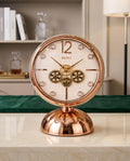 Premium Mechanical Gear Table Clock – Decorative Modern Desk Timepiece
