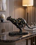 Running Panther Luxury Sculpture – Premium Modern Décor Piece