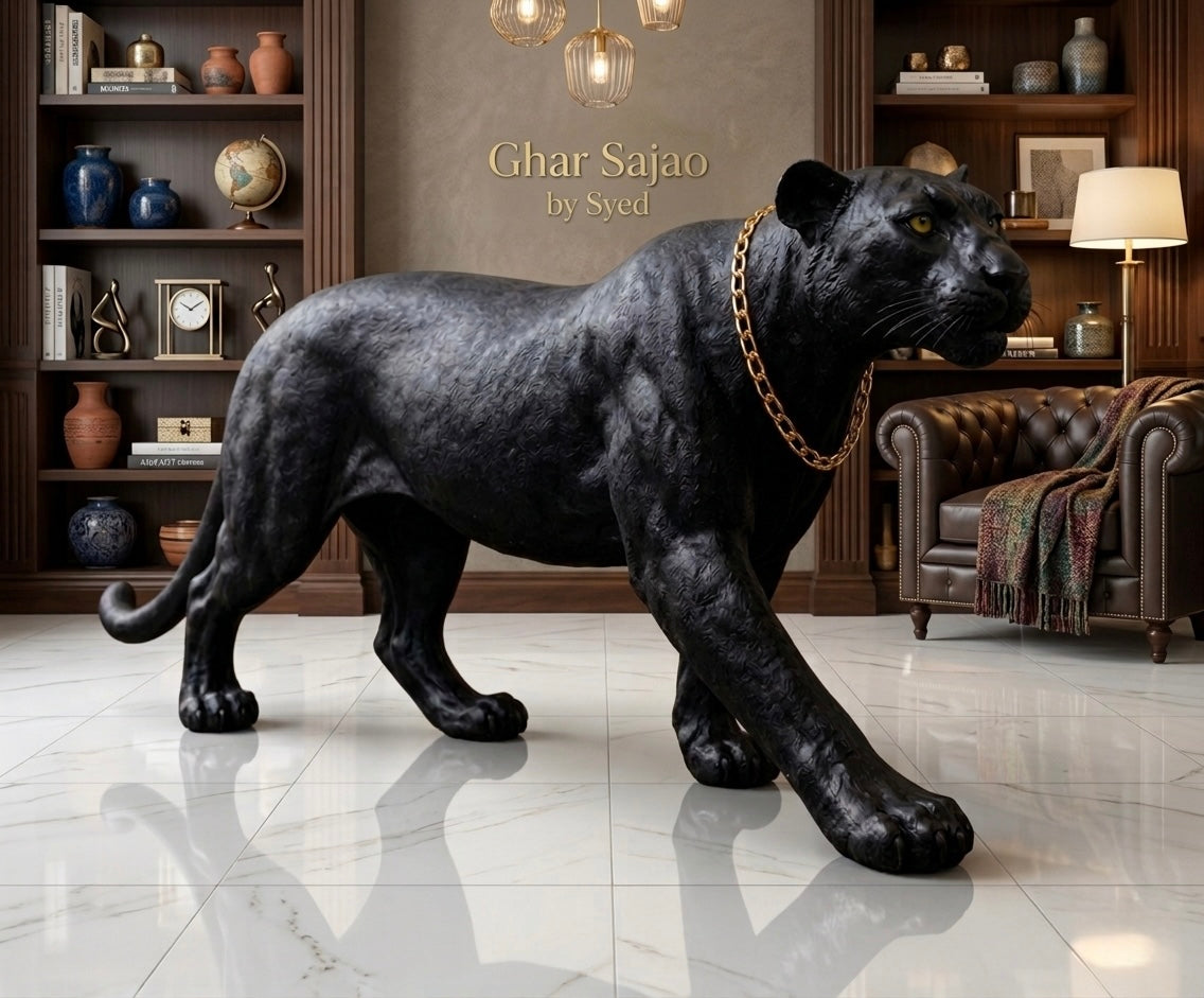Premium Black Panther Showpiece – 3 Feet Luxury Design