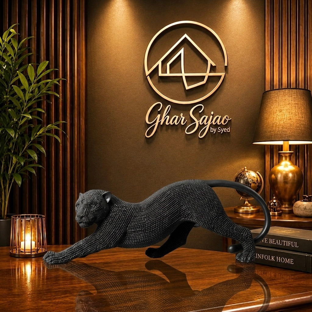 Black Panther Luxury Sculpture – Premium Modern Décor Piece
