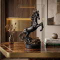 Luxury Horse Statue – Premium Home Decor Sculpture (Black & Gold)